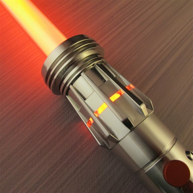 Menace SE Custom Lightsaber Silver with Windows Custom Lightsaber