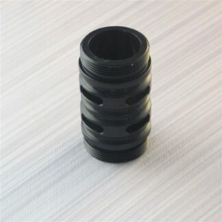 Flush Black Finish Coupler with Vents (Adjustable)