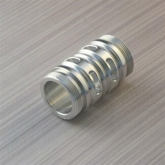 Flush Silver Finish Coupler with Vents