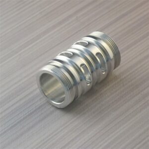 Adjustable Custom Lightsaber Flush Silver Finish Coupler with Vents