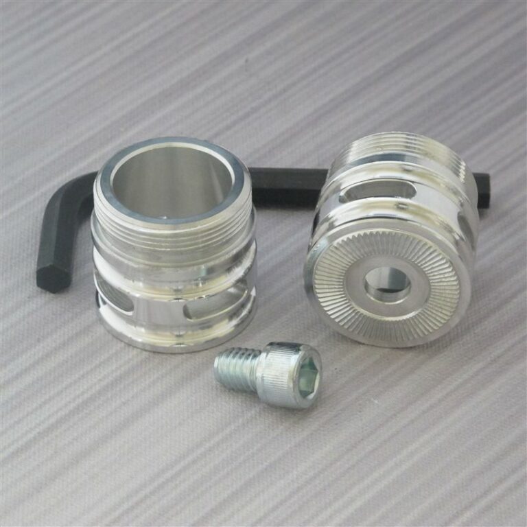 Adjustable Flush Silver Finish Coupler with Vents for Custom Lightsabers