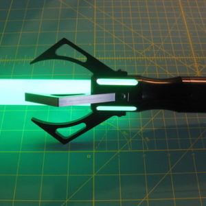 The Dark War Glaive Windows – Back Anodized Claws Consular Green