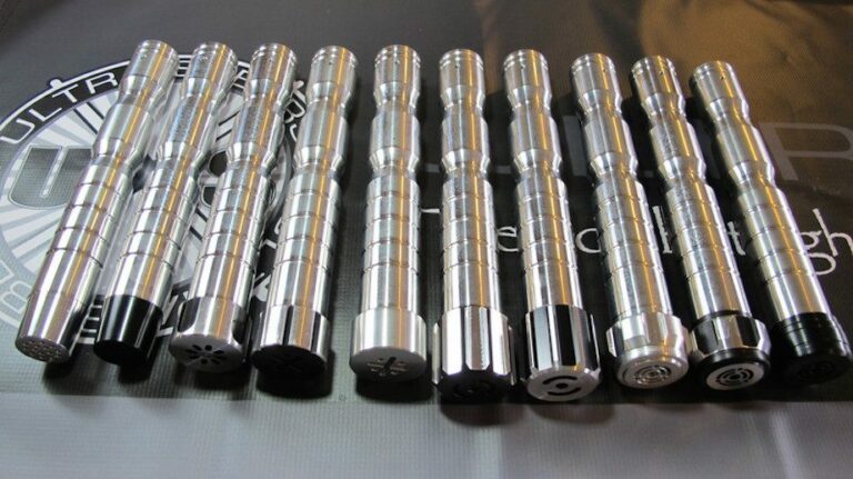 Here is a picture of some of our MHS compatible pommels (from left to right: Catalyst, Dark Catalyst, Bellicose Long Grooves, Raven SS, Raven Plain, Dark Warglaive 2, Dark Warglaive, Arbiter, Archon, Consular pommels)