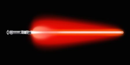 red lightsaber star wars