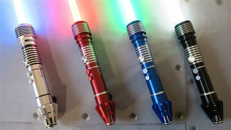 All Four Dorinian Custom Lightsaber Models