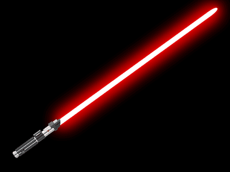 light red lightsaber