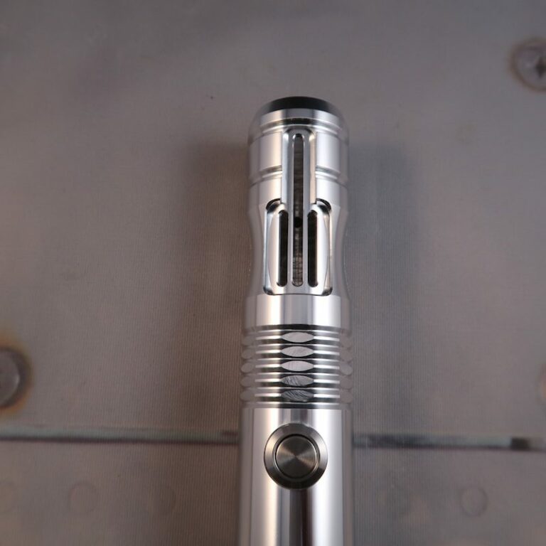 Close up of Sentinel v5 Lightsaber Emitter