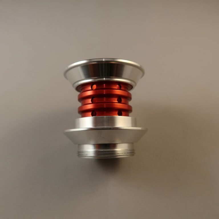 Crimson Savior Lightsaber Emitter Front View With Windows