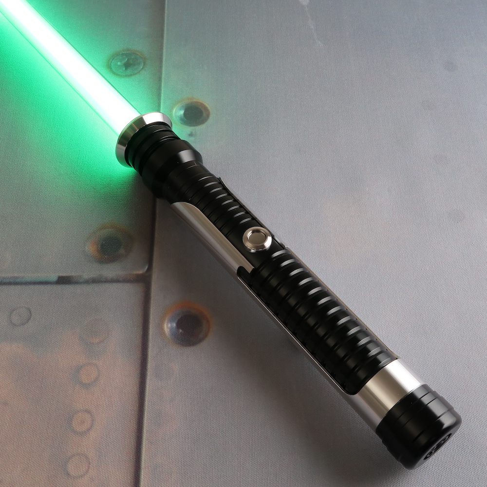 Someone want to tell me why this Qui-Gon Jinn lightsaber is red? :  r/StarWars