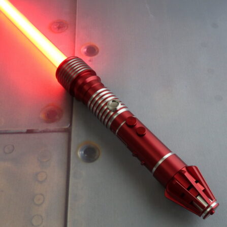 Crimson Dorinian Custom Lightsaber | Order a Custom Ribbed Crimson ...