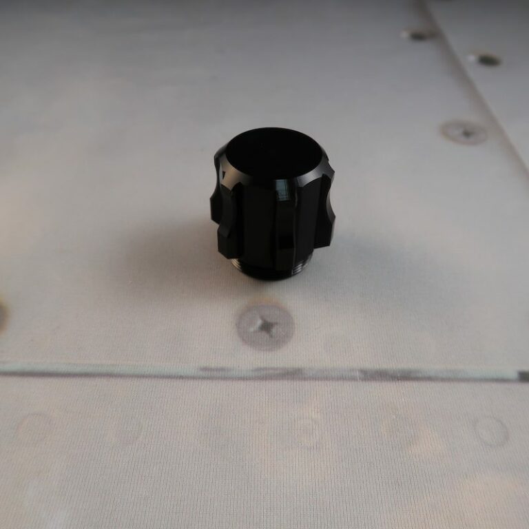 Dominix v5 Pommel for Custom Lightsabers Solid Bottom View