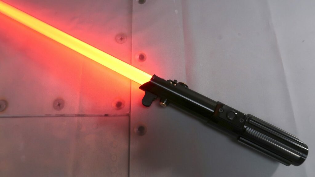 Dark Graflex Custom Lightsaber Full View