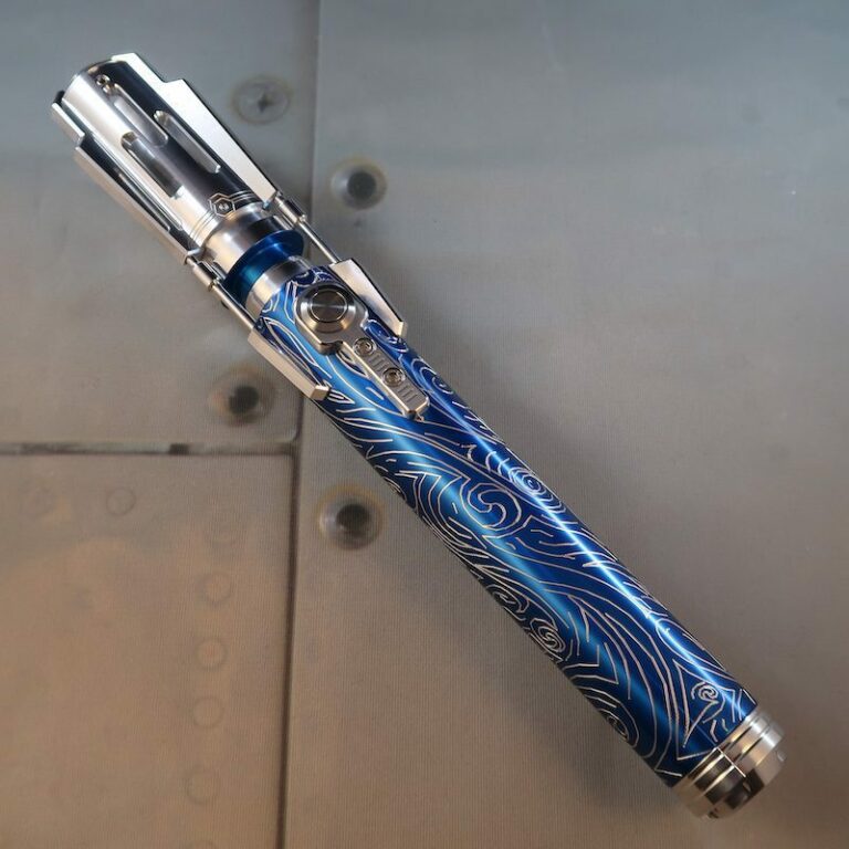 Azure Grand Master Custom Lightsabers With Front Etching & Activation Box
