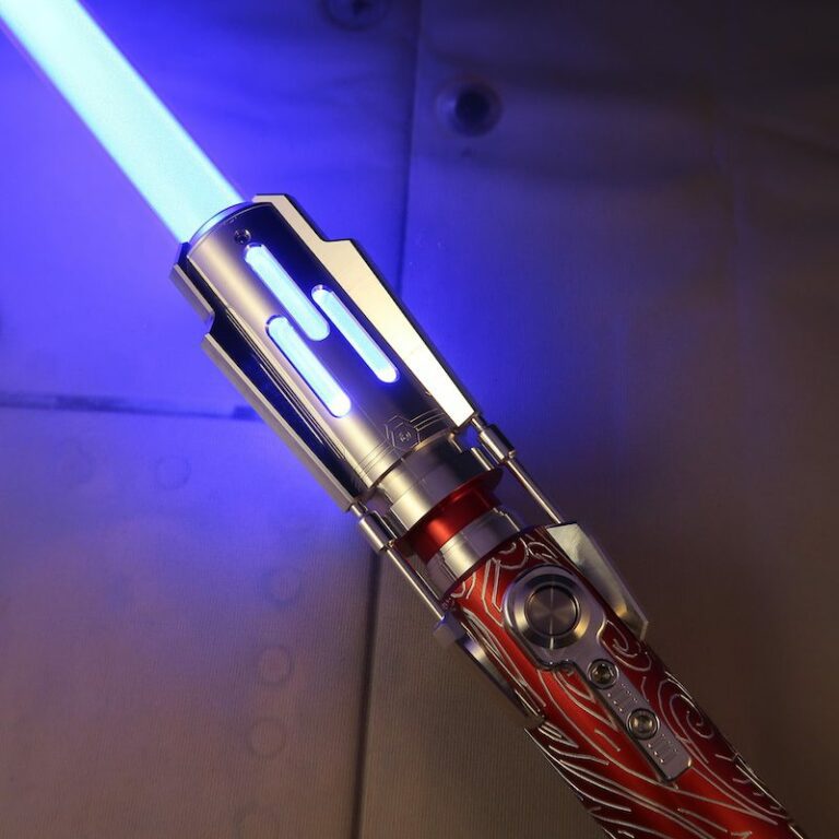 Crimson Grand Master Lightsaber Emitter Ignited