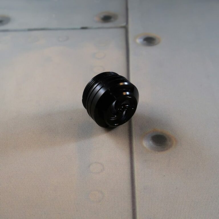 Black Grand Master Lightsaber Pommel Side View