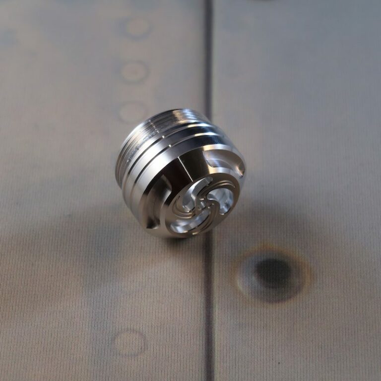 Grand Master Pommel (Silver) Lightsaber Part Side View