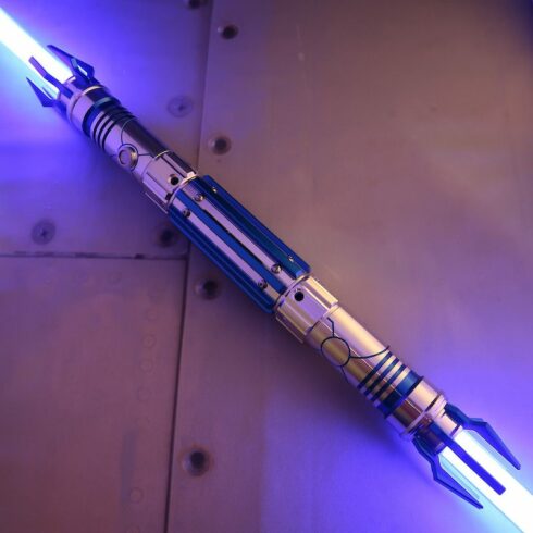 The Azure Dominicide Custom Lightsaber | Buy the Double-Bladed Azure ...