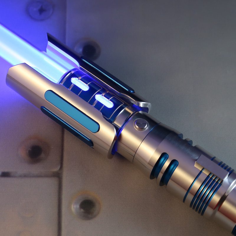 Azure Fallen Combat Ready Emitter for Custom Lightsabers With Windows View