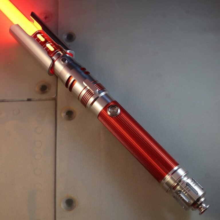 Crimson Fallen Custom Lightsaber Ignited Standard Emitter