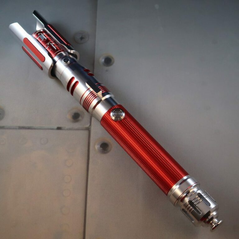 Crimson Fallen Custom Lightsaber With Combat Ready Emitter