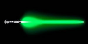 Glowing Green Lightsaber