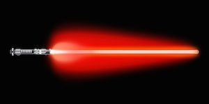Glowing Red Lightsaber