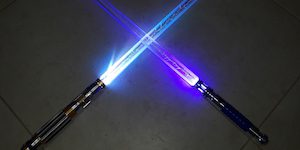 Two Glowing Darksabers