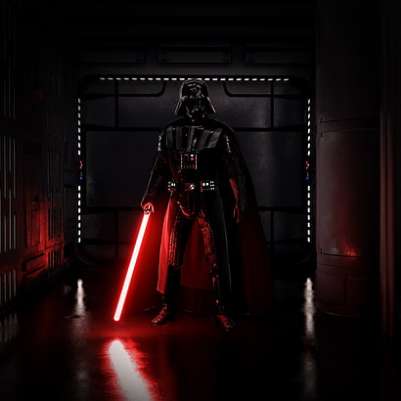 Darth vader hot sale red lightsaber