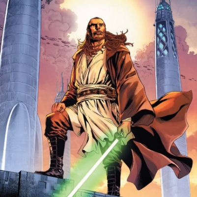 What color was Qui-Gon Jinn's lightsaber? - Quora