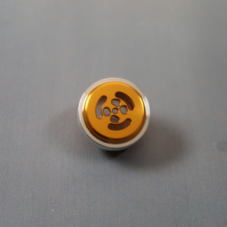 Electrum Wind Gold Pommel - Bottom View