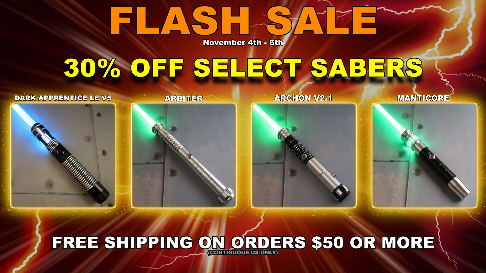2025 Ultrasabers Fall Flash Sale