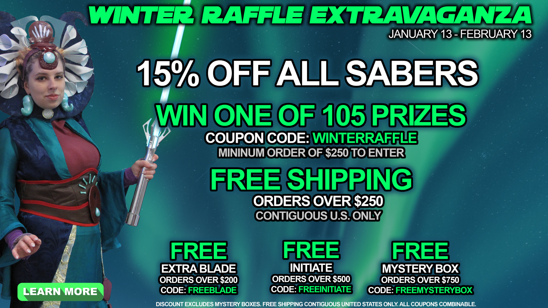 2026 Ultrasabers Winter Raffle