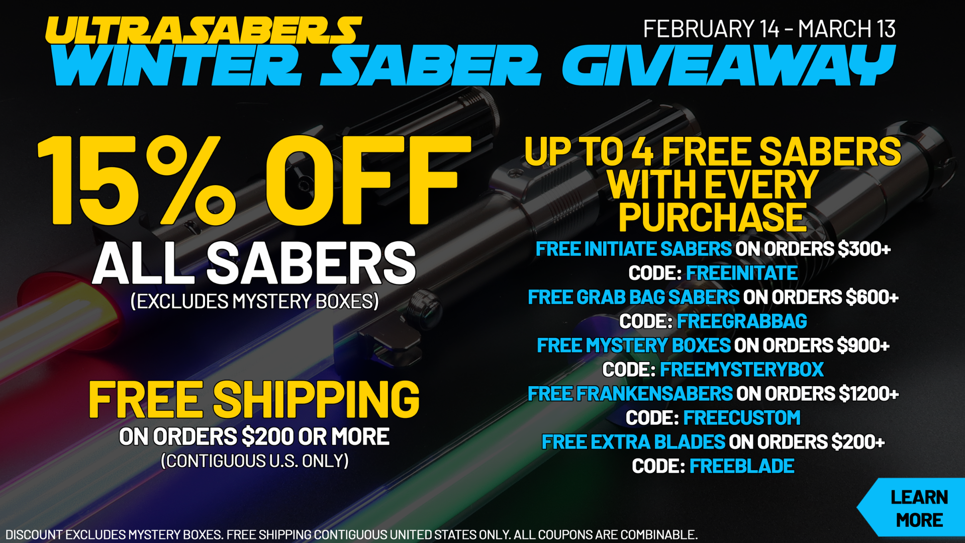 2026 Ultrasabers Winter Saber Giveaway